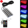 Cветодиодная RGB лента для подсветки салона автомобиля с пультом ДУ 4 шт по 9 лед ELITE LUX EL-1228