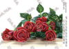 Заготовка для вишивання бісером Бордові троянди