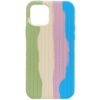 Чохол для iPhone 13 Silicone case Full Braided (М'ятний/Блакитний) - купити в SmartEra.ua