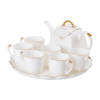 Чайний сервіз Modern порцеляновий на 6 персон, білий
