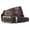 Ремінь-автомат 718171 з натуральної шкіри крокодила Коричневий