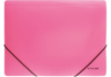 Папка пластикова  А4 на гумках Economix, фактура «помаранч», рожева