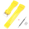 Ремінець для Casio G-Shock GA-100/110 Yellow-Glossy SI жовтий полімерний 21.2 см