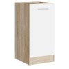 Кухонный модуль нижний Эверест Эко 400 дуб сонома/нимфея альба (белый) (без столешницы) 40х46х82 см (DTM-071044)