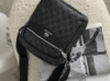 Чоловіча сумка мессенджер через плече Gucci чорний