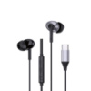 Навушники дротові WIWU EB318 Stereo Wired Earbuds EB318 (Type-C) Black (6977703656664)