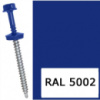 Саморіз для кріплення листового металу RAL 5002 (ультрамариновий синій) 4,8*35 мм