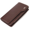 Оригінальне портмоне клатч із натуральної шкіри 721537 Коричневе