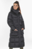 Куртка женская Braggart зимняя длинная с капюшоном - 59230 морионовый цвет