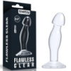 Прозорий стимулятор простати на присосці «Flawless Clear Prostate Plug 6.5» від LoveToy