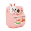 Детский фотоаппарат S11 с функцией мгновенной термопечати Розовый Кролик, 2 камеры, экран IPS 2,4-дюйма, Type-C, Pink, BOX