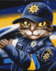 Картина за номерами «Котик поліцейський ©marysha_art» 40х50см
