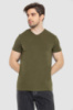 Футболка чоловіча однотонна базова, колір хакі, 244R2409