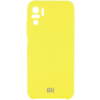 Чохол Silicone Cover Full Camera (AAA) для Xiaomi Redmi Note 10 / Note 10s (Жовтий / Bright Yellow) - купити в SmartEra.ua