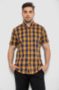 Сорочка чоловіча в клітку, колір коричневий, 214R834