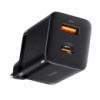 Мережевий зарядний пристрій Baseus Super Si Pro 2 порти, USB + Type-C 30W Чорний (CCSUPP-E01)