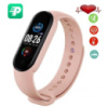 Фитнес браслет FitPro Smart Band M6 (смарт часы, пульсоксиметр, пульс). RW-371 Цвет: розовый