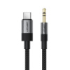 Аудіокабель ACEFAST J11 Type-C to 3.5mm male, nylon braid, 1m, Black (6974316285274)