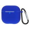 Чехол силиконовый с карабином для Apple AirPods 4 цвет  09 синий
