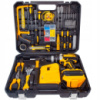 Шуруповерт з великим набором інструментів Electric Drill Set • Акумуляторний ударний шуруповерт 24V 5Ah з набором інструментів