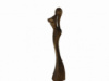 Статуетка жінки 26 см, Фігурка жінки в стилі модерн, Стильна статуетка з дерева, Оригінальний подарунок