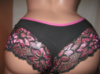 Красиві жіночі шортики-бедровки Mengerlu розмір 44 чорні з рожевим