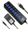 Хаб USB 3.0 на 7 портів 701 BLACK