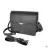 Lucherino 637 ЧОРНА — гладка екошкіра — елегантна сумочка високої якості, стінки добре тримають форму