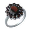 Серебряное кольцо CatalogSilver с натуральным гранатом 4.51ct, вес изделия 3,78 гр (1987575) 18 размер