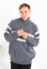 Чоловічий сірий светр із блискавкою
