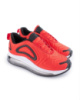 Жіночі червоні кросівки з текстилю