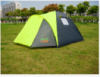 Палатка туристическая трех местная GreenCamp 1011-2, на 2 входа с тамбуром, двухслойная, размеры 330х215х150 см