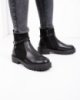 Жіночі чорні черевики на блискавці