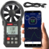 Анемометр крыльчатый USB, Bluetooth 0,3-30м/с, -10-45°C WINTACT WT87B