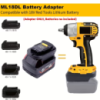 Адаптер для аккумулятора Milwakie серии 18V  к аккумуляторному инструменту Dewalt 20V,  аккумулятором Red Tool Milwakie