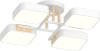 Светодиодная потолочная люстра SVLIGHT LED XI3352-4 WH+WOOD 72W