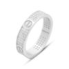 Серебряное кольцо CatalogSilver с фианитами, вес изделия 3,23 гр (2142973) 18.5 размер