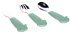 Столовые приборы FreeON Elephant металлические с силиконовой ручкой, мятный