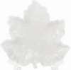 Тарелка-блюдо Feuille «Кленовый лист» 20см, керамическая белая