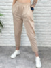 Літні штани з підворотом «Hunter» оптом | Норма | Розпродаж моделі Бежевий, 46-48