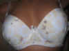 Бюстгальтер Feeling беж в ромашку чашка В тонкий поролон