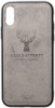 Чехол-накладка TOTO Deer Shell With Leather Effect Case Apple iPhone XS Max Grey