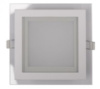 LED-панель Luxel зі скляним декором 100х100х30 мм 220-240 V 6 W IP20 (DLSG-6N 6W)