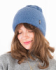 Жіноча зимова синя шапка