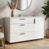 Комод Doros Торн Белый 3Ш/1Д 135х51.6х80 (DRS-012104)