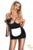 Еротичний костюм D&A Покоївка Чорний M