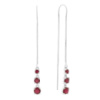 Серебряные серьги CatalogSilver с натуральным рубином 2.503ct (2167488)