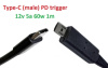 Переходник на 12v (max 5a, 60w) A500/700/701 5pin Acer Iconia Tab 1m з USB Type-C (male) Power Delivery PD тригер (A class) 1 день гар.