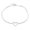 Серебряный браслет CatalogSilver с фианитами, вес изделия 3,48 гр (2154440) 1720 размер