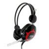 Наушники накладные Jedel JD-868 игровые Jack 3.5 black red